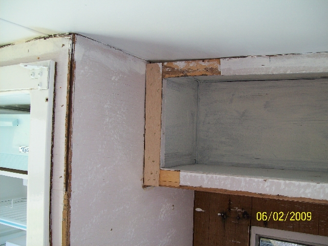 Another view of our old camper before renovation.