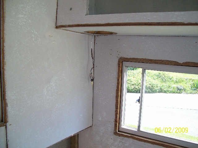 Another view of our old camper before renovation.