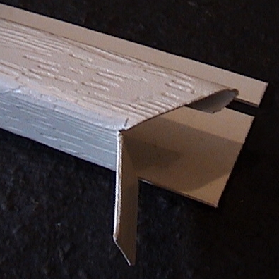 Photo of end of a j-top trim.